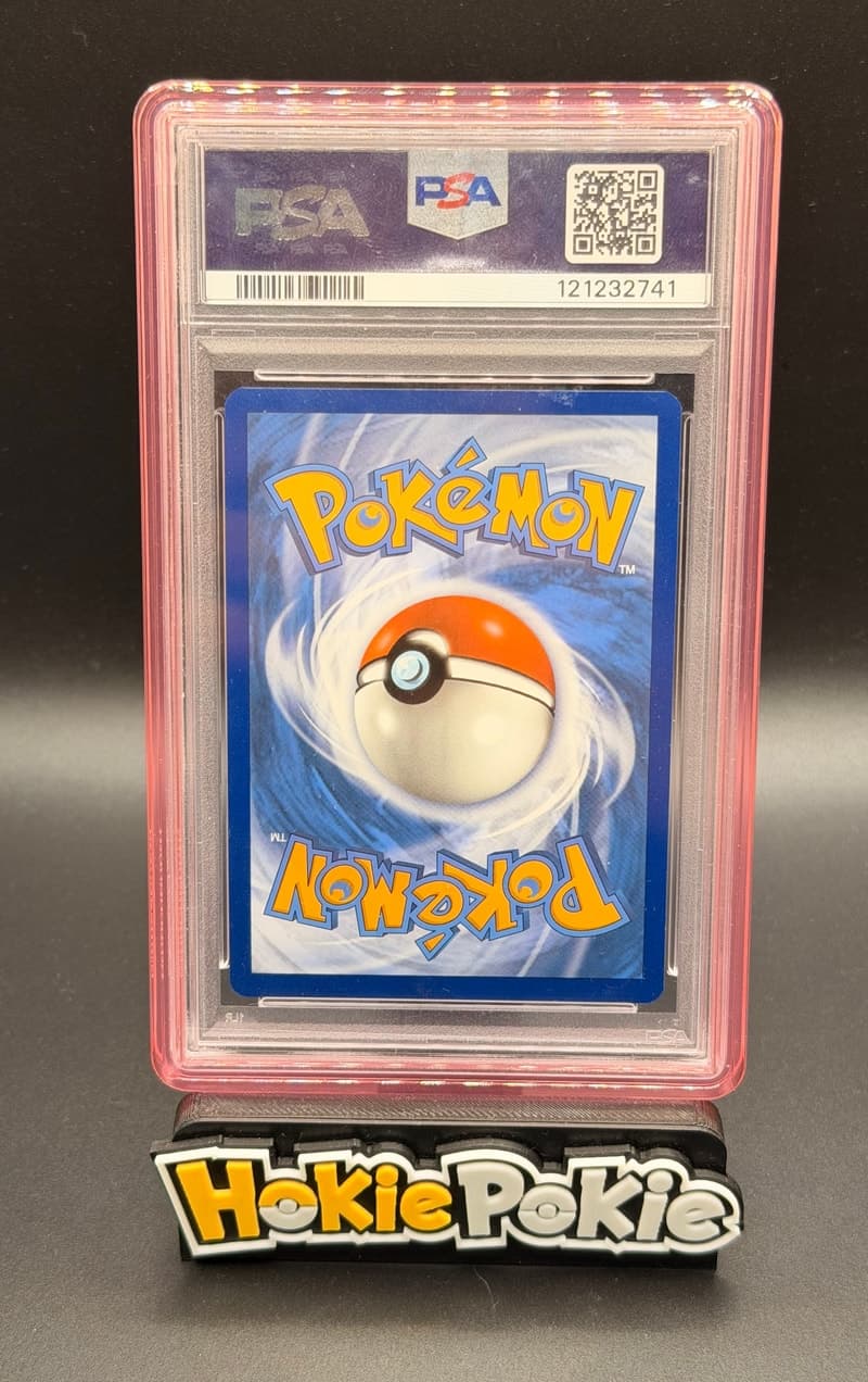 Groudon, PSA 10 graded, card 199 of 182 from the 2023 Paradox Rift Pokémon TCG set. Back of the graded slab.