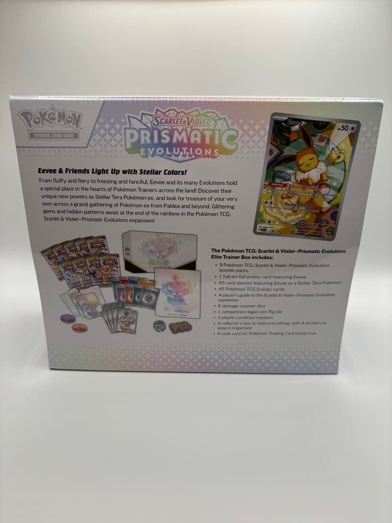 Prismatic Evolutions Elite Trainer Box view 3