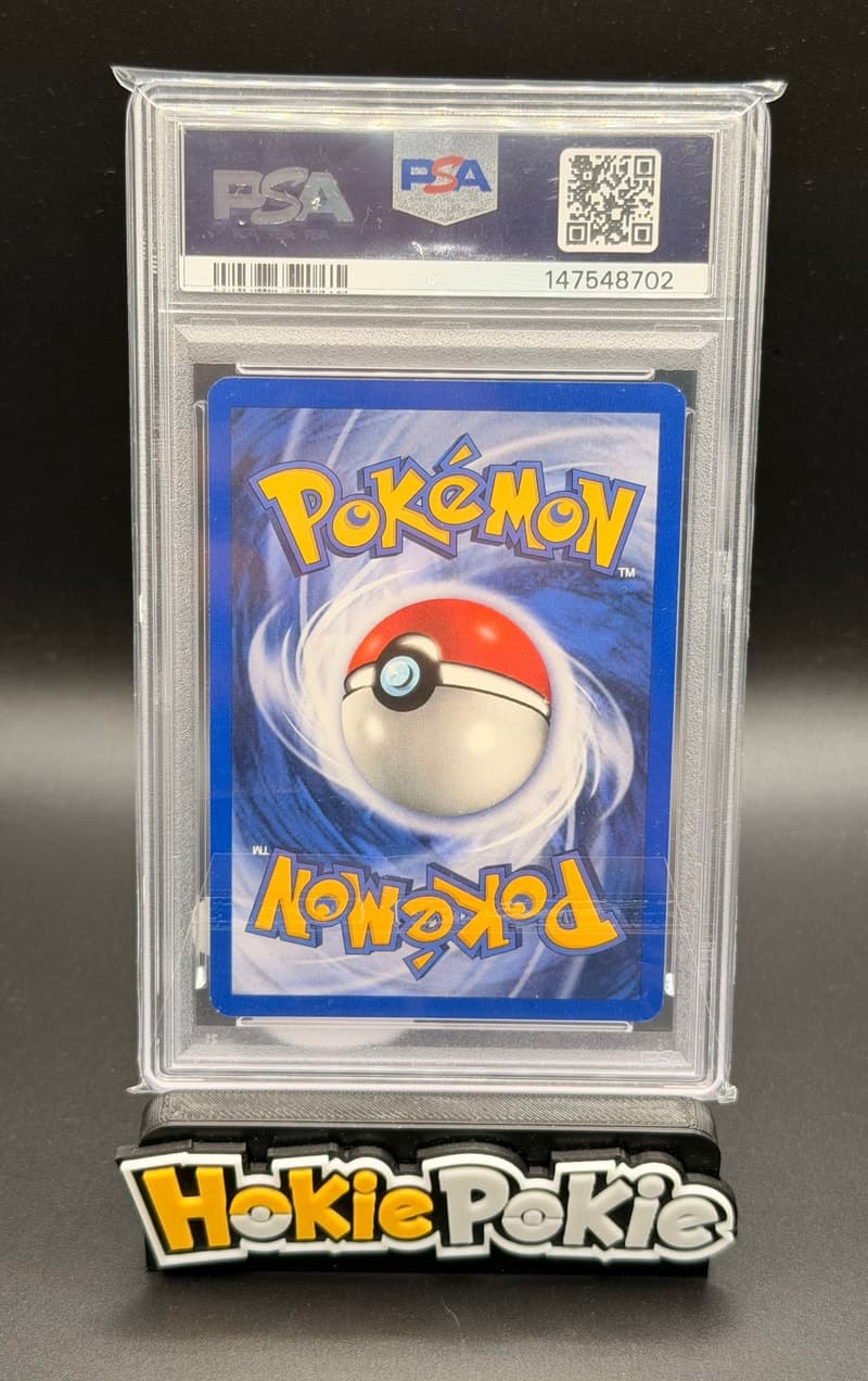 Sabrina's Gengar, PSA 5 graded, card 14 of 132 from the 2000 Gym Heroes Pokémon TCG set. Back of the graded slab.