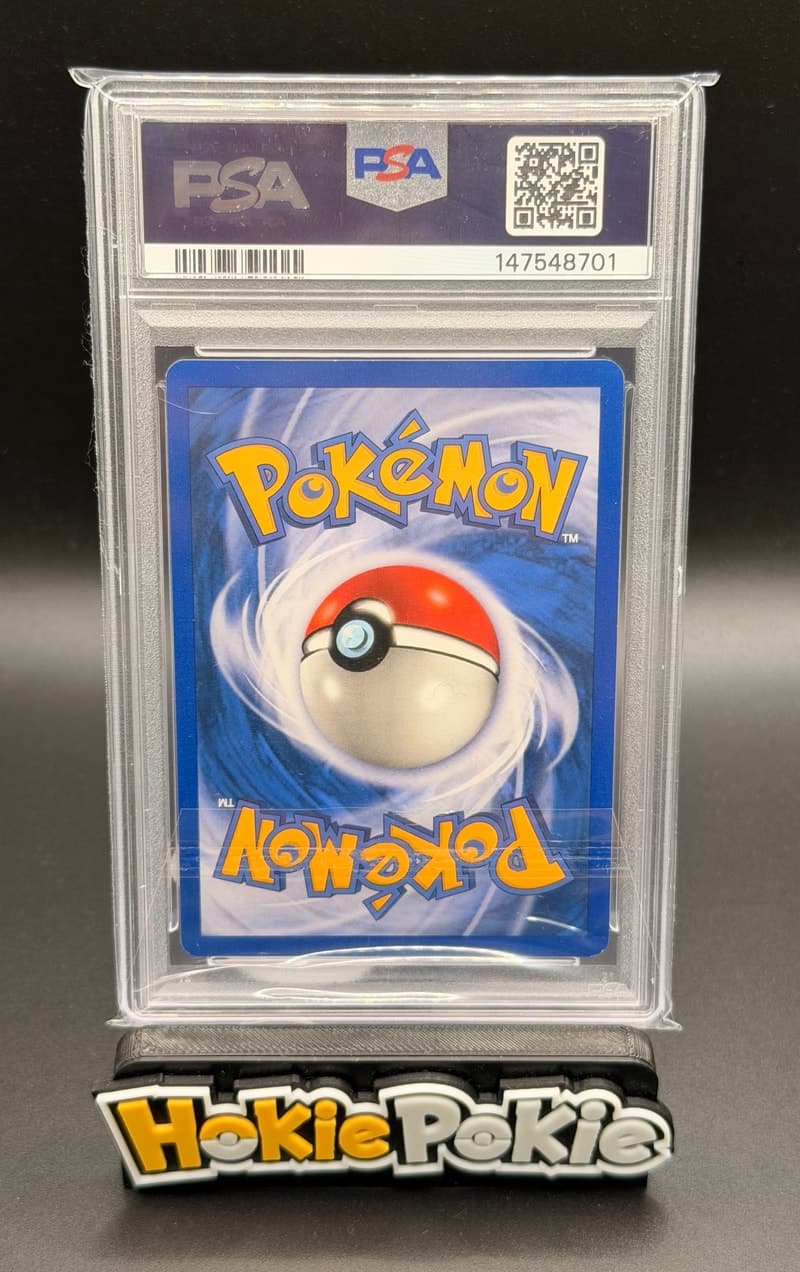 Sabrina's Gengar, PSA 6 graded, card 29 of 132 from the 2000 Gym Challenge Pokémon TCG set. Back of the graded slab.