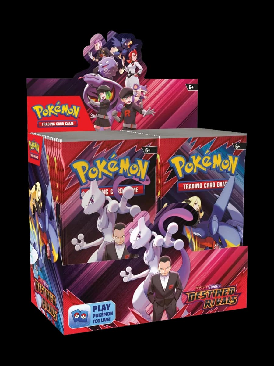 Destined Rivals Booster Box, sealed Pokémon TCG product from the 2023 Scarlet & Violet set.