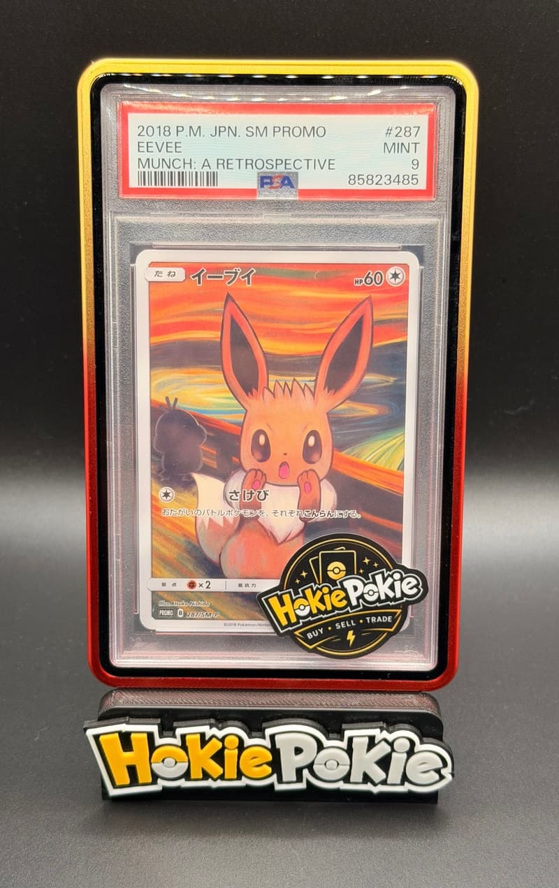 Eevee, PSA 9 graded, card 287 / SM-P from the Munch: A Retrospective (Japanese) Pokémon TCG set.