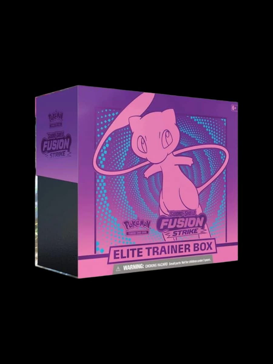 Fusion Strike Elite Trainer Box, sealed Pokémon TCG product from the Sword & Shield set.