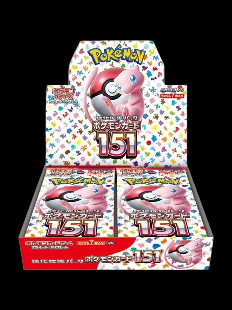 Japanese 151 Booster Box, sealed Pokémon TCG product from the 2023 Scarlet & Violet 151 set.