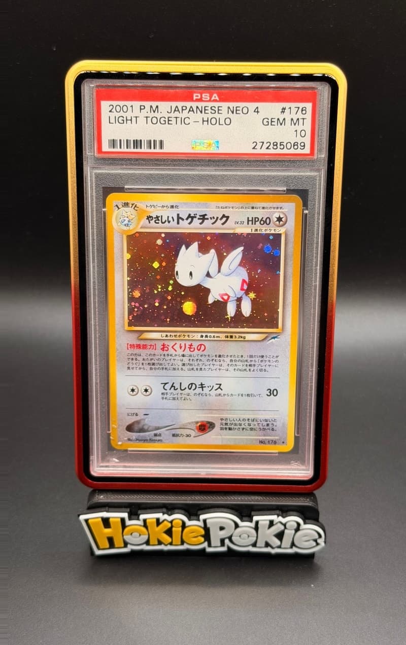 Light Togetic, PSA 10 graded, card 176 from the 2001 Neo Destiny (Japanese) Pokémon TCG set.