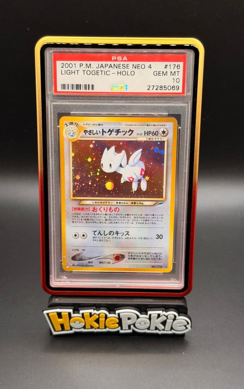 Light Togetic, PSA 10 graded, card 176 from the 2001 Neo Destiny (Japanese) Pokémon TCG set.