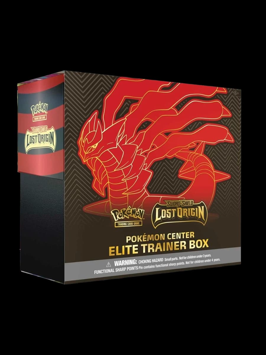 Lost Origin Pokémon Center Elite Trainer Box, sealed Pokémon TCG product from the Sword & Shield set.